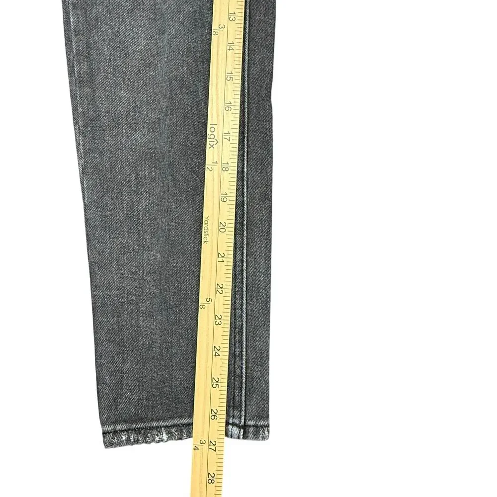 PacSun Jeans Women's Size 24 (25x27)‎ Black Button Fly Ultra High Rise Slim Worn